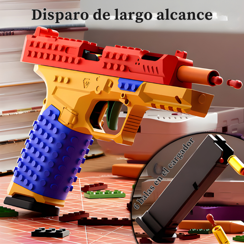 Pistola BlockFire™ – Pistola de juguete estilo bloques