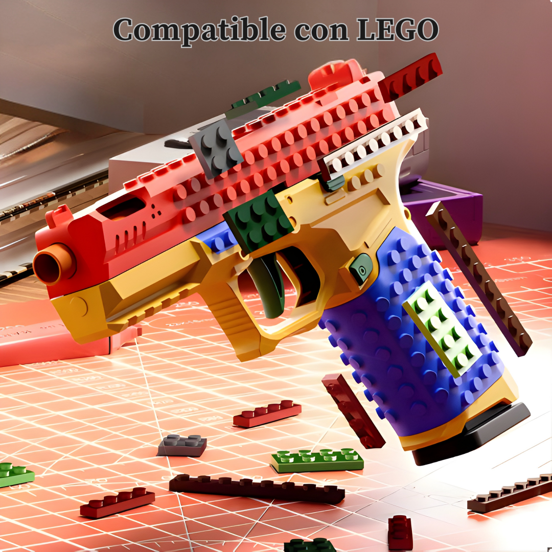 Pistola BlockFire™ – Pistola de juguete estilo bloques